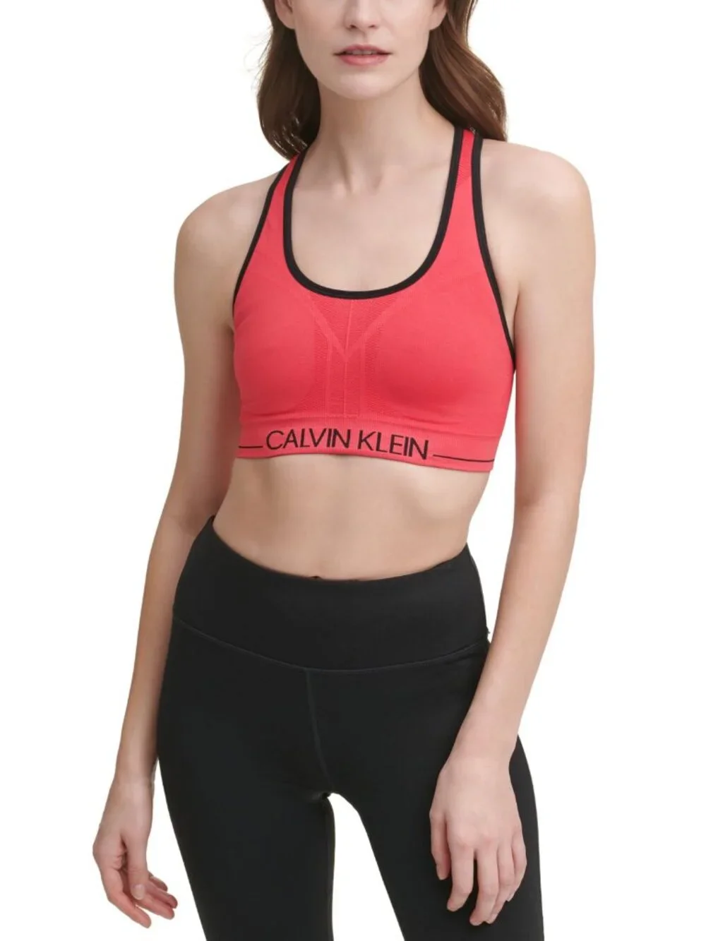Calvin Klein Womens Performance Seamless Reversible Sports Bra